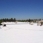 Commercial foam on large roof