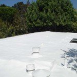 Spray foam roof with hvac installed