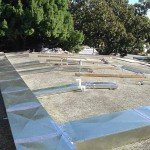 HVAC on house without foam roofing applied