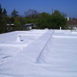 HVAC installed under foam roof