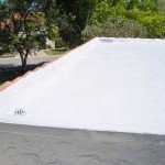 Corner of Dura-Foam foam roof