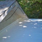 sprayed roof in shade