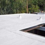 Foam roofing on Eichler house