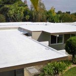 Spray foam roofing on Eichler house