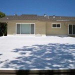 Installed Dura-Foam roof foam