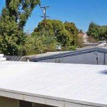 Eichler with white Dura-Foam roof installed