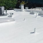 Dura-Foam polyurethane foam roof on residential home