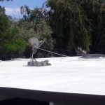 Dura-Foam foam roof with skylights