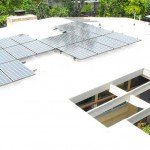 solar on eichler house with foam roof