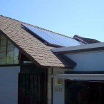Solar panels on roof installed by Dura-Foam roofing