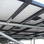 Solar panel detail underneath