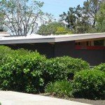 Eichler with solar panels installed on roof