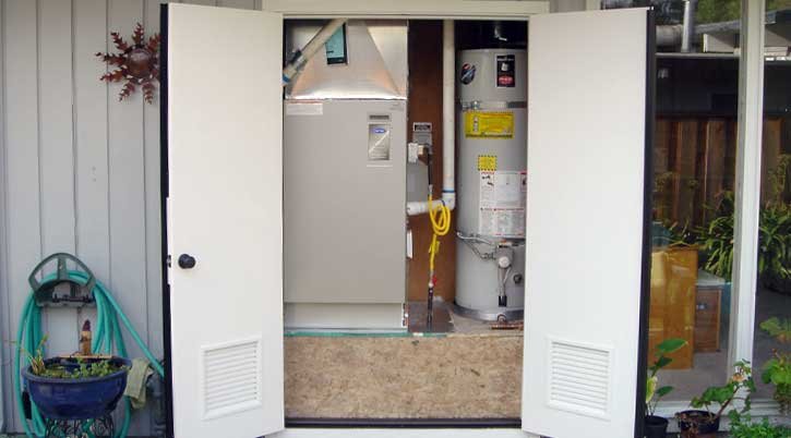 HVAC main location installation