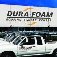 Dura-Foam shot in front of company building with company trucks